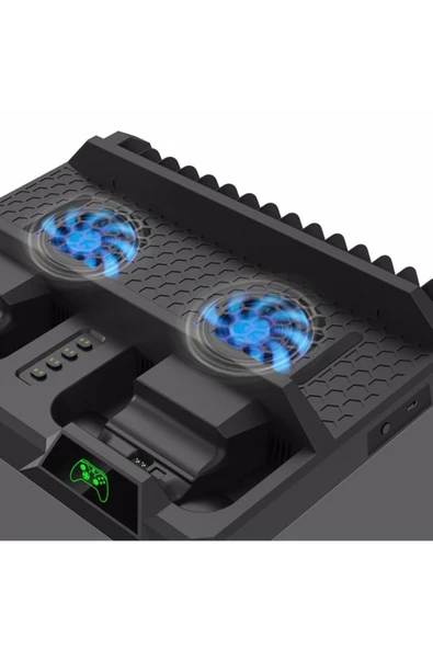 Xboxone/x/s Süper Soğutma Fanı Denetleyici Şarj Cihazı Dock Şarj Istasyonu Standı - Resim 8