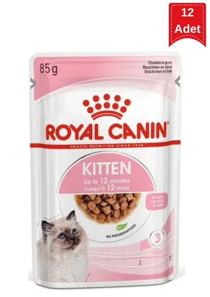 Royal Canin Kitten Gravy Yavru Kedi Yaş Maması 12x85 Gr