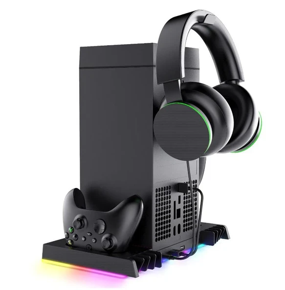 XBOX SERİES X UYUMLU ŞARJLI FANLI RGB Lİ DİKEY STAND İPEGA PG-XBX024S - Resim 4
