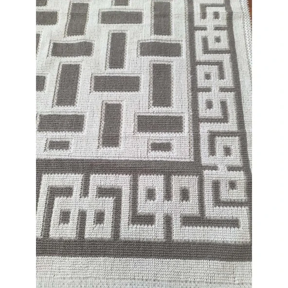 Pamuklu Bukle Lüks Kilim (80x150)-Luma Kreme Kahve - 2