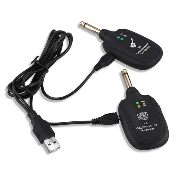 Magicvoice MV-19583 Uhf Gitar Tip Kablosuz Amfi Ve Enstrüman Kablosuz Mikrofonu - Resim 2