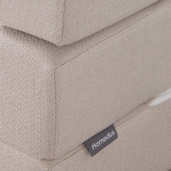 Homedius Melisa Tek Kişilik Katlanır Yatak Katlanır Koltuk Bej Tek - 2