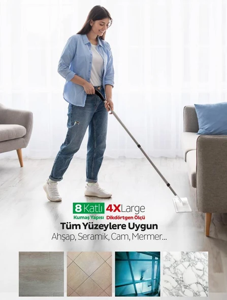 Sleepy Mopa Uyumlu Beyaz Sabunlu Islak Mendil 50'li x 3 ve ROSIE - Resim 4