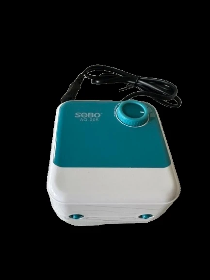 Sobo Ayarlanabilir Sessiz Çift Çıkışlı Akvaryum Hava Motoru 5W. 2x4 Lt/dk A-Q-005 - 2