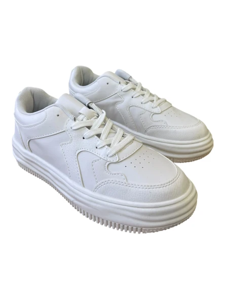 Kadın Beyaz Spor Günlük Ayakkabı - Resim 4