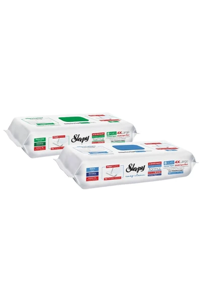Sleepy Easy Clean Beyaz Sabun + Çamaşır Suyu Katkılı Mopa Uyumlu Yer Temizlik Havlusu 2x50 100 Yaprak ürün görseli