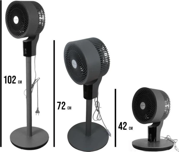 Baleno SF 8 BAAC 8'' 3D Salınım Uzaktan Kumandalı Ayaklı Vantilatör - 2