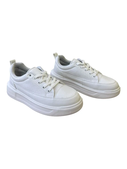 Kadın Bez Tabanlı Spor Ayakkabı - Resim 3