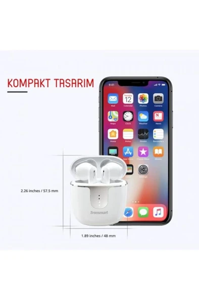 Tronsmart Onyx Ace TWS Kulak İçi Bluetooth Kulaklık Beyaz Teşhir - 4