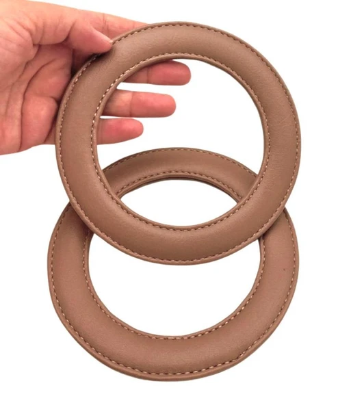 Angel Çanta Aksesuar Vizon Renk Yuvarlak 13.5 cm Suni Deri Çanta Sapı ürün görseli