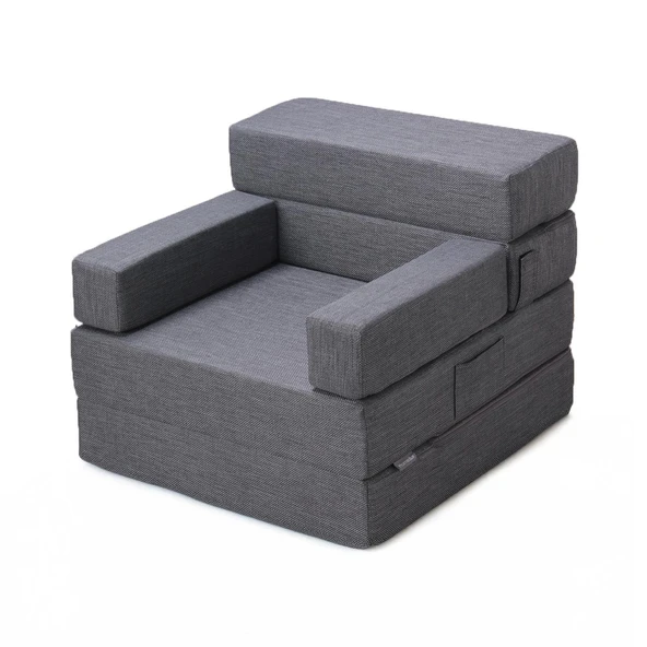 Homedius Melisa Tek Kişilik Katlanır Yatak Katlanır Koltuk Bej Tek - 11