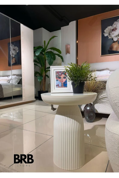 BRBSTORE Bohem mantar sehpa ay taşı