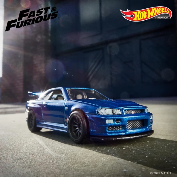 Hot Wheels Premium F&F Fast Superstars Nissan Skyline GT-R (BNR34) GRL84 - 2