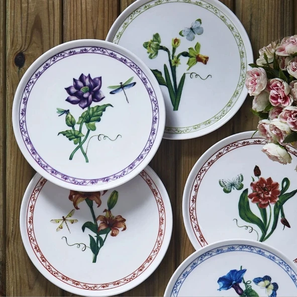 Fecra Beyda 6 Parça Pasta Tabağı Seti - 2