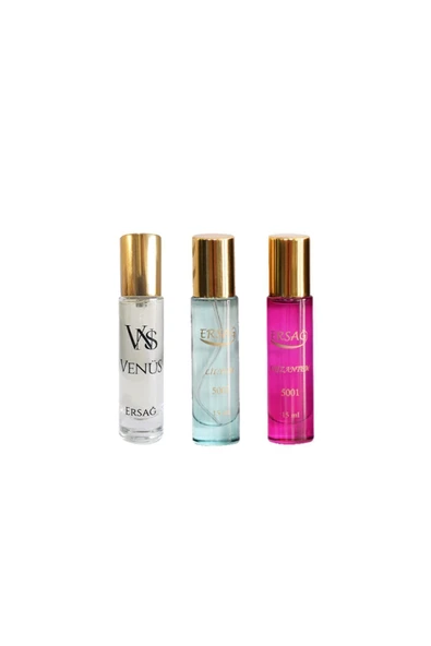 Lilyum - Krizantem - Venüs Testır (3 lü set ) Kadın EDP Parfüm Çanta İçi Küçük Boy
