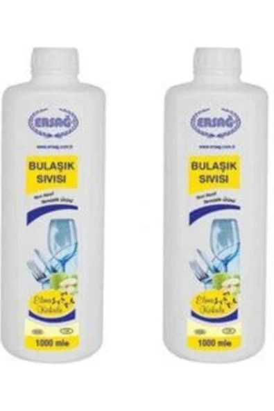 Ersağ Elma Kokulu Bulaşık Sıvısı 1000 ml 2 Adet - 1