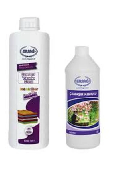 Çamaşır Sıvısı Renkliler İçin 1 000 ML ve Ersağ Çamaşır Kokusu 500 ML - 1