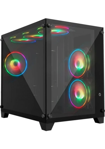 Frisby Phoenix FC-9505G 6X120mm RGB Fanlı Micro ATX Oyuncu Kasası