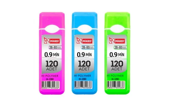 Mikro M-1260 Hi Polymer 60 mm 2B 0.9 Kalem Ucu 72 Li 1 Tüp - 2