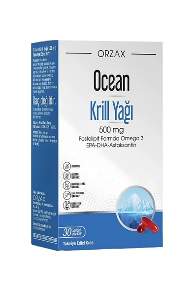 Ocean Krill Oil 500 mg 30 Kapsül