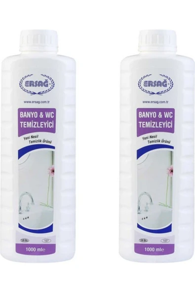 Ersağ Banyo & Wc Temizleyici 1000 ml x 2'li - 1