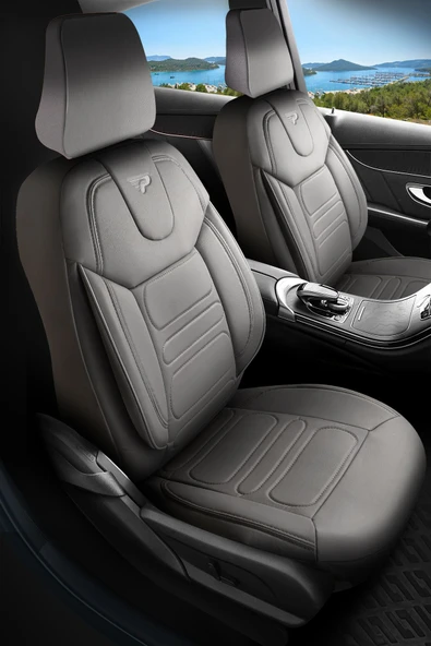 Panda Kılıf PANDA RODOS SERİSİ DERİ ORTOPEDİK OTO KOLTUK KILIFI - TAM SET - 8