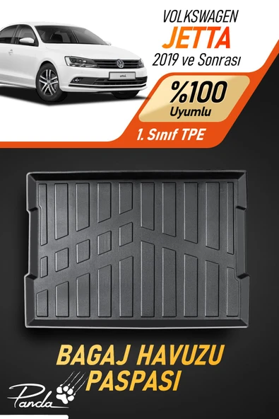 Panda Kılıf VOLKSWAGEN JETTA 2016 SONRASI 4D HAVUZLU BAGAJ HAVUZU