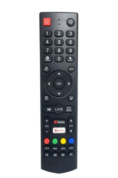 RAMTECH Redline Rl4ktv Youtube Netflix Tuş Lcd Led Tv Kumandası 124091-d20 ürün görseli 1