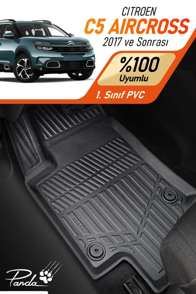 Panda Kılıf CİTROEN C5 AİRCROSS 2017 SONRASI 4D HAVUZLU PASPAS TAKIMI