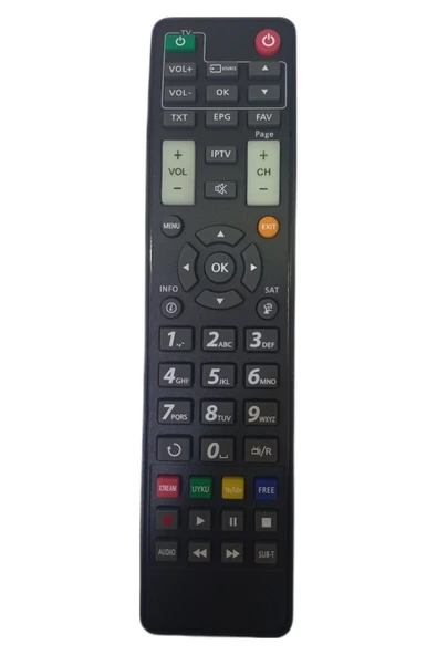 sunplus Astra Space Hd Uydu Alıcı Kumandası ürün görseli 1