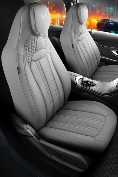 Panda Kılıf Panda Hunter Lakost Kumaş Ortopedik Destekli Oto Koltuk Kılıfı-tam Set - 5