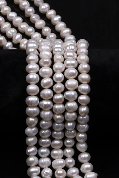 İnci Doğal Taş Dizi 6 x 8 mm Küre Kesim ürün görseli