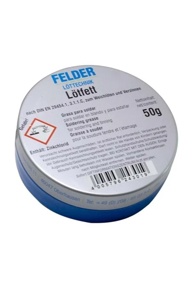 FELDER Lötfett Lehim Pastası 50 gr