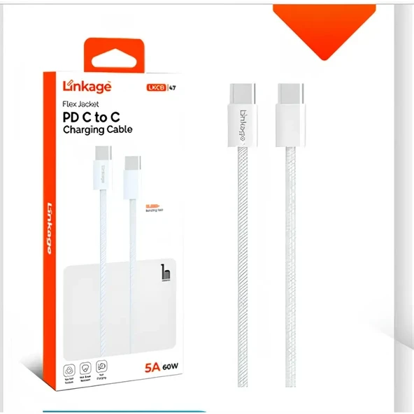 Linkage Esnek, Kırılmaz PD C to C Şarj Kablosu LKCB-47 ürün görseli 1