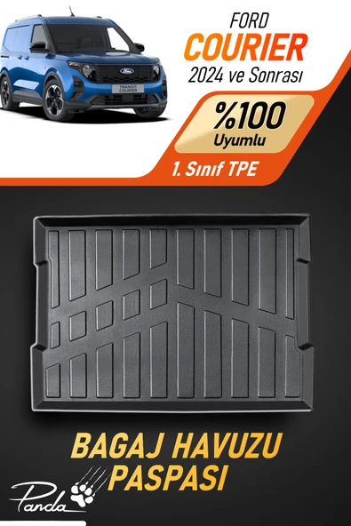 Panda Kılıf FORD COURİER 2024 SONRASI 4D HAVUZLU BAGAJ HAVUZU