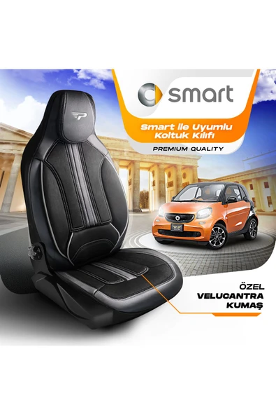 Panda Kılıf PANDA SMART ARAÇLARLA UYUMLU LAKOS KUMAŞ ORTOPEDİK DESTEKLİ OTO KOLTUK KILIFI- ÖN İKİ - 12