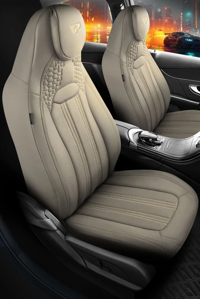 Panda Kılıf Panda Hunter Lakost Kumaş Ortopedik Destekli Oto Koltuk Kılıfı-tam Set - 3