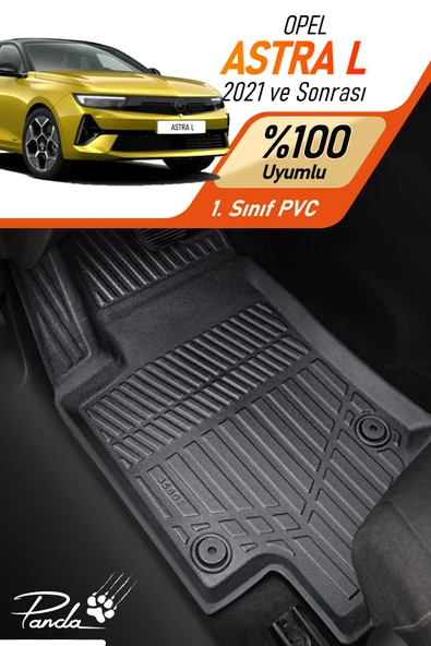 Panda Kılıf OPEL ASTRA L 2021- SONRASI 4D HAVUZLU PASPAS TAKIMI