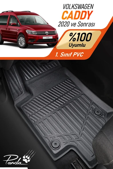 Panda Kılıf VOLKSWAGEN CADDY 2020- SONRASI 4D HAVUZLU PASPAS TAKIMI - 1
