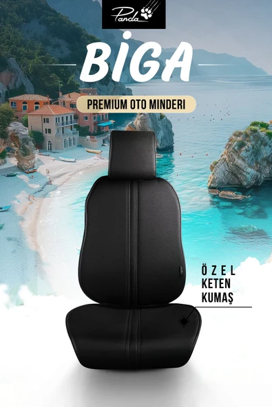 Panda Kılıf Panda Biga Serisi Keten Terletmez Oto Koltuk Minder Seti - Koltuk Koruma Kılıfı - Ön Ve Arka Tam Set - 11