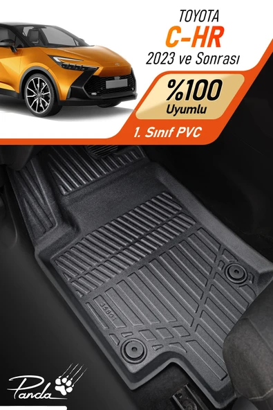 Panda Kılıf TOYOTA C-HR 2023- SONRASI 4D HAVUZLU PASPAS TAKIMI