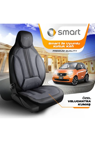 Panda Kılıf PANDA SMART ARAÇLARLA UYUMLU LAKOS KUMAŞ ORTOPEDİK DESTEKLİ OTO KOLTUK KILIFI- ÖN İKİ - 2