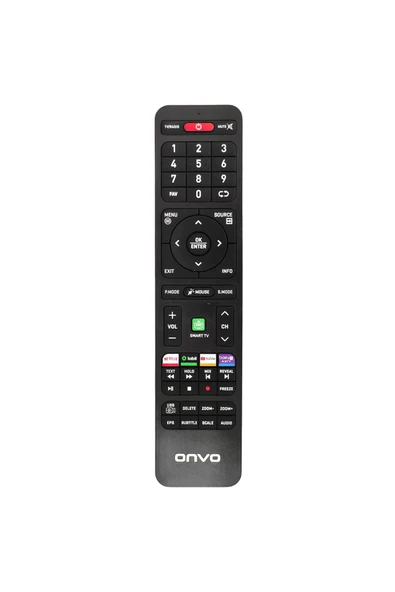 ONVO LCD LED KUMANDA ONVO NETFLİX TABİİ YOUTUBE BEIN CONNECT SMART TV TUŞLU ürün görseli 1