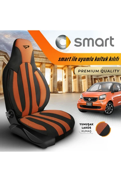 Panda Kılıf PANDA SMART ARAÇLARLA UYUMLU LAKOS KUMAŞ ORTOPEDİK DESTEKLİ OTO KOLTUK KILIFI- ÖN İKİ - 8