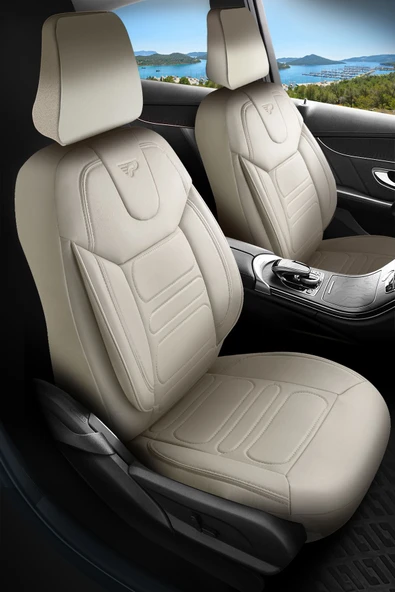 Panda Kılıf PANDA RODOS SERİSİ DERİ ORTOPEDİK OTO KOLTUK KILIFI - TAM SET - 7