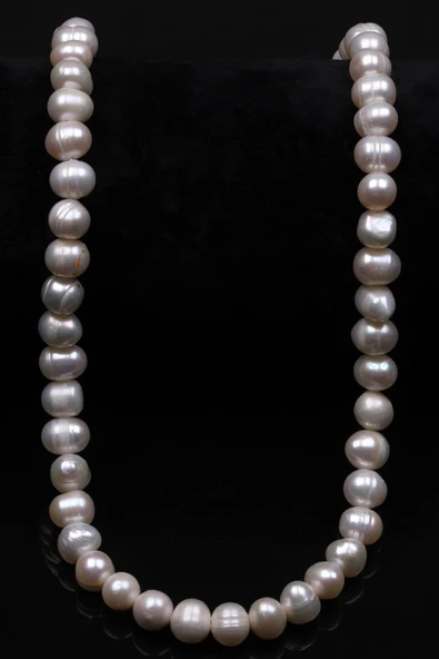 İnci Doğal Taş Dizi 6 x 8 mm Küre Kesim - Resim 2