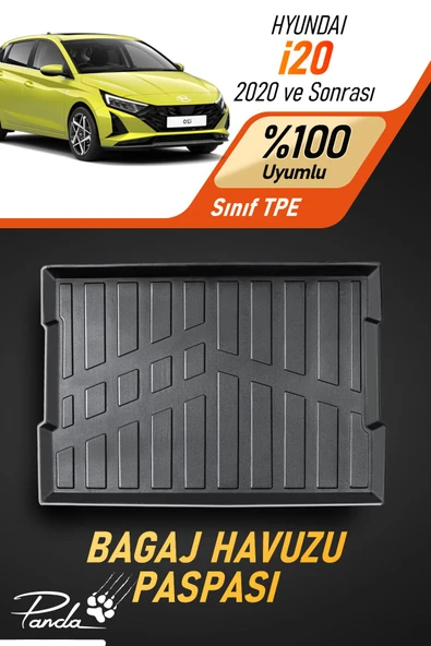 Panda Kılıf HYUNDAİ İ20 2020 SONRASI 4D HAVUZLU BAGAJ HAVUZU