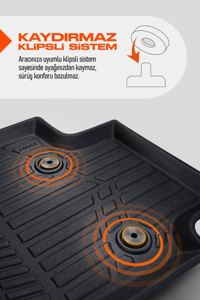 Panda Kılıf CİTROEN C3 AİRCROSS 2017 SONRASI 4D HAVUZLU PASPAS TAKIMI - 6