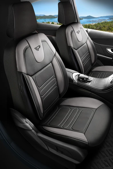 Panda Kılıf PANDA RODOS SERİSİ DERİ ORTOPEDİK OTO KOLTUK KILIFI - TAM SET