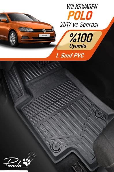 Panda Kılıf VOLKSWAGEN POLO 2017- SONRASI 4D HAVUZLU PASPAS TAKIMI ürün görseli
